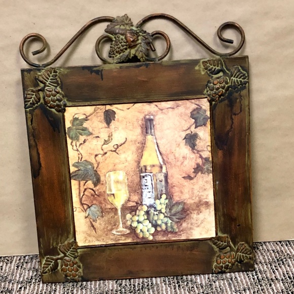 Kirkland S Wall Art 18x15 Metal Wine Themed Wall Decor Poshmark